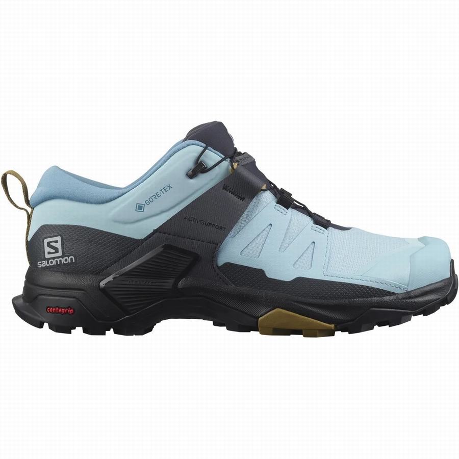 Salomon X Ultra 4 Gore-tex Ορειβατικά Παπούτσια γυναικεια ανοιχτο μπλε/μαυρα [DLE4772LY]